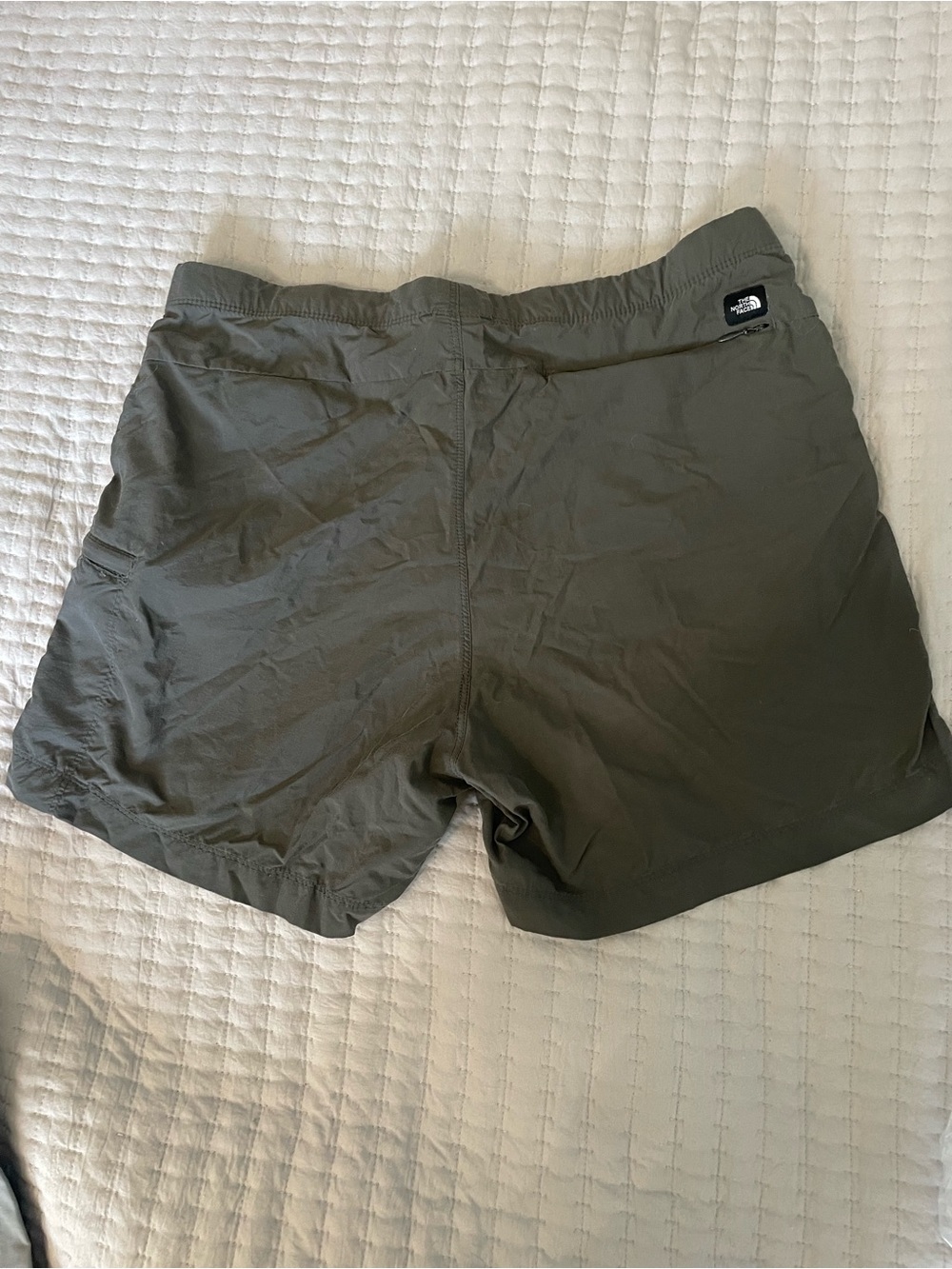 The North Face Hiking Shorts Women S Gray Nylon Zip Pockets Gorpcore - Picture 2 of 7